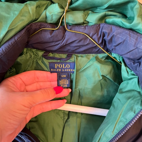 Polo Ralph Lauren down snowsuit puffer 12 months - Picture 2 of 4
